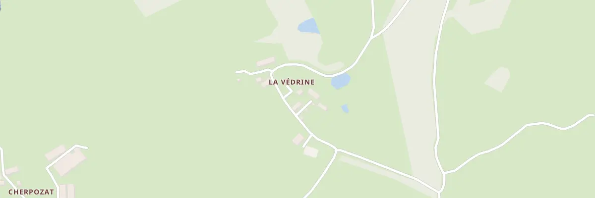 Plan du 2 La Védrine à Dontreix