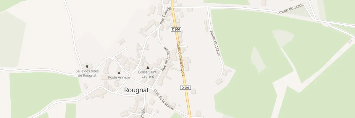 Plan du 7 Rte de Montlucon à Rougnat