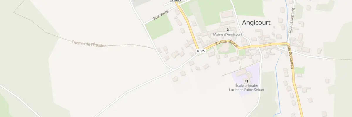 Plan du 12 Rue du Clos de l’Eglise à Angicourt