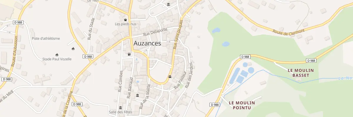 Plan du 26 Rue Saint Jacques à Auzances