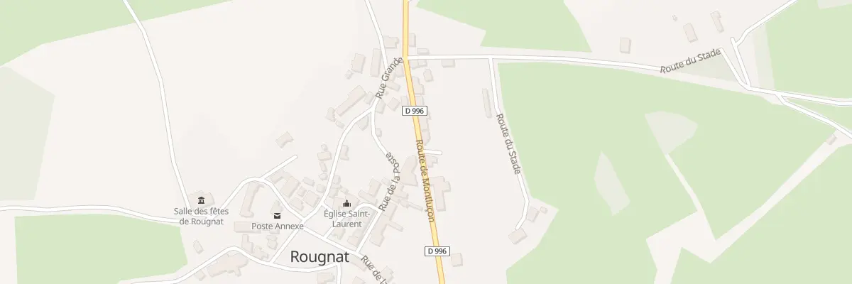 Plan du 12 Rte de Montlucon à Rougnat