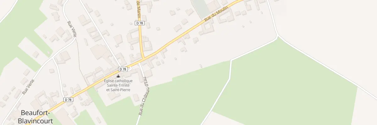 Plan du 108 Rue du Moulin à Beaufort-Blavincourt
