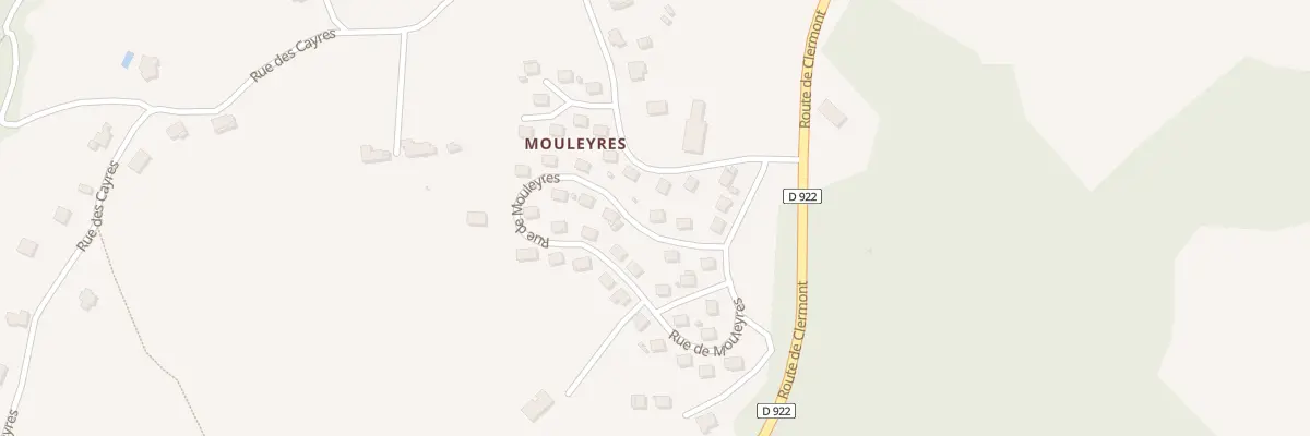 Plan du 122 Rue de Mouleyres à Lanobre