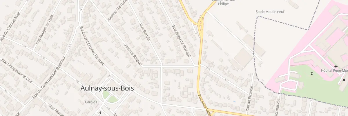 Plan du 6 Av Raspail à Aulnay-sous-Bois