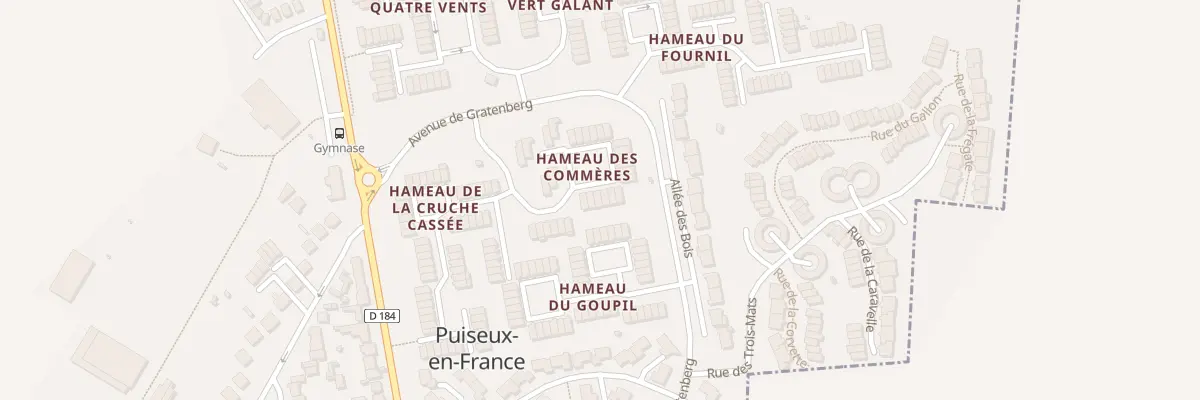 Plan du 18 Hameau des Commères à Puiseux-en-France