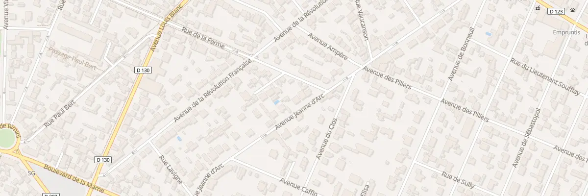 Plan du 36 Av Jeanne d’Arc à Saint-Maur-des-Fossés