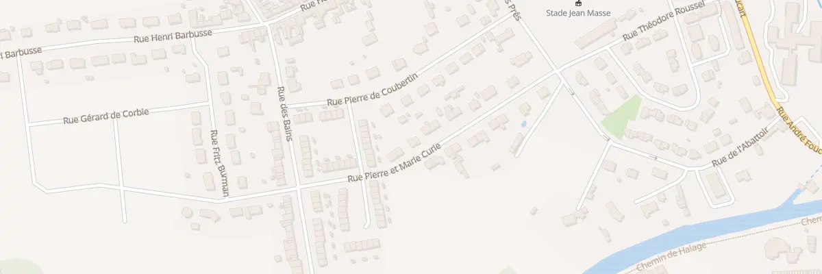 Plan du 15 Rue Pierre et Marie Curie à Corbie