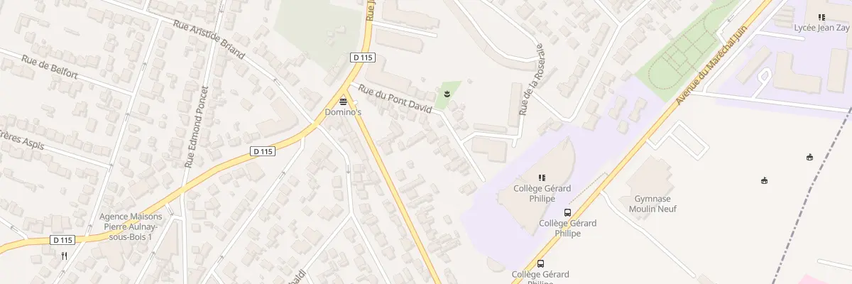 Plan du 20 Rue du Pont David à Aulnay-sous-Bois