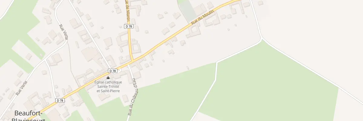 Plan du 124 Rue du Moulin à Beaufort-Blavincourt