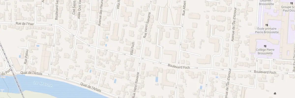 Plan du 23 Bd Foch au Perreux-sur-Marne