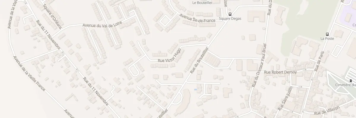 Plan du 9 Rue Victor Hugo à Louvres