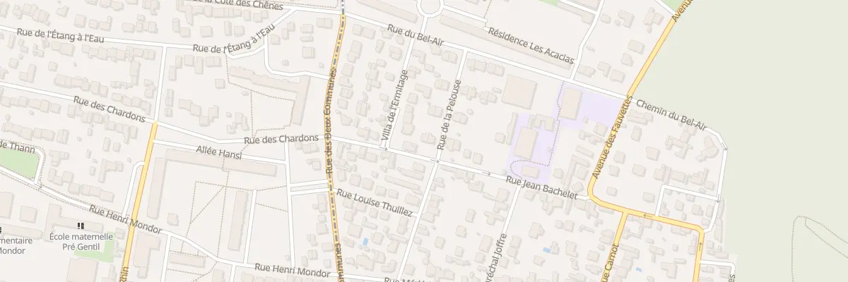 Plan du 65 Rue de la Pelouse à Neuilly-Plaisance