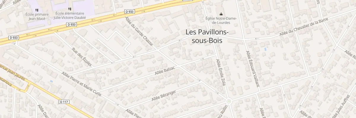 Plan du 31 All Balzac aux Pavillons-sous-Bois