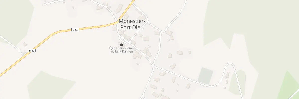 Plan du 5036 Le Bourg à Monestier-Port-Dieu