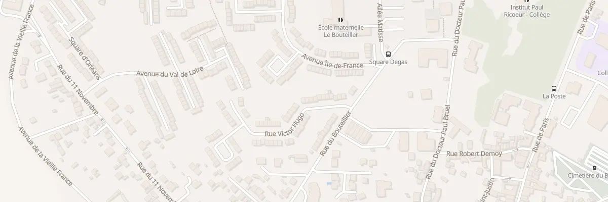 Plan du 22 Rue Victor Hugo à Louvres