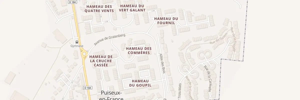 Plan du 30 Hameau des Commères à Puiseux-en-France