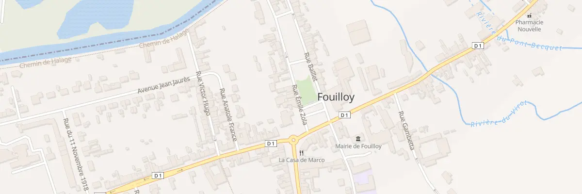 Plan du 3 Pl de la République à Fouilloy