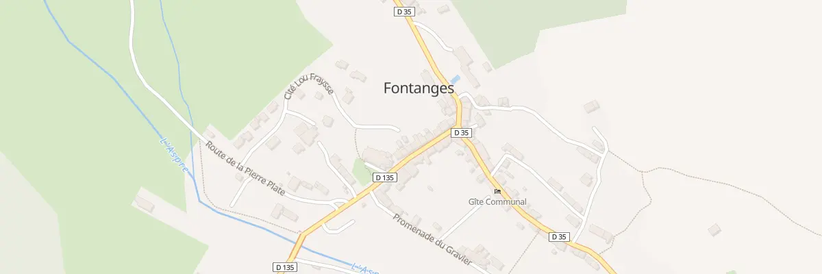 Plan du 5151 Le Bourg à Fontanges
