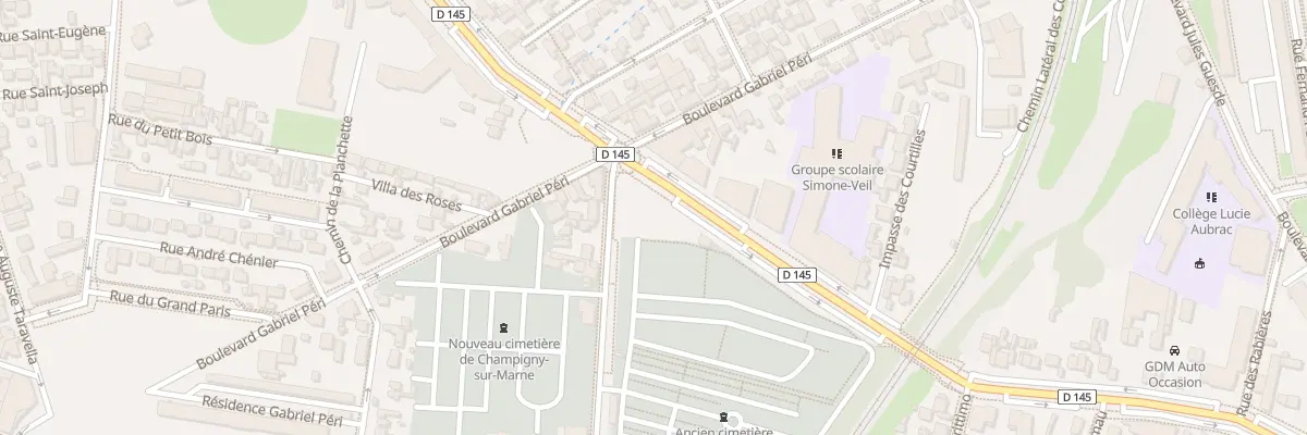Plan du 65 Bd de Stalingrad à Champigny-sur-Marne