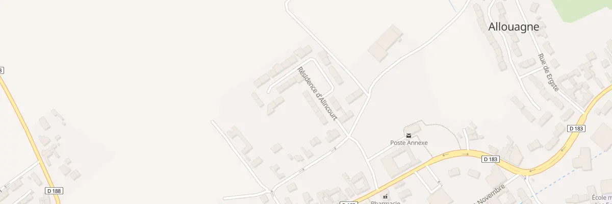 Plan du 7 Res d’Alincourt à Allouagne