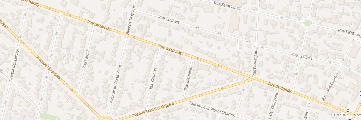 Plan du 63 Rue de Bondy à Villemomble