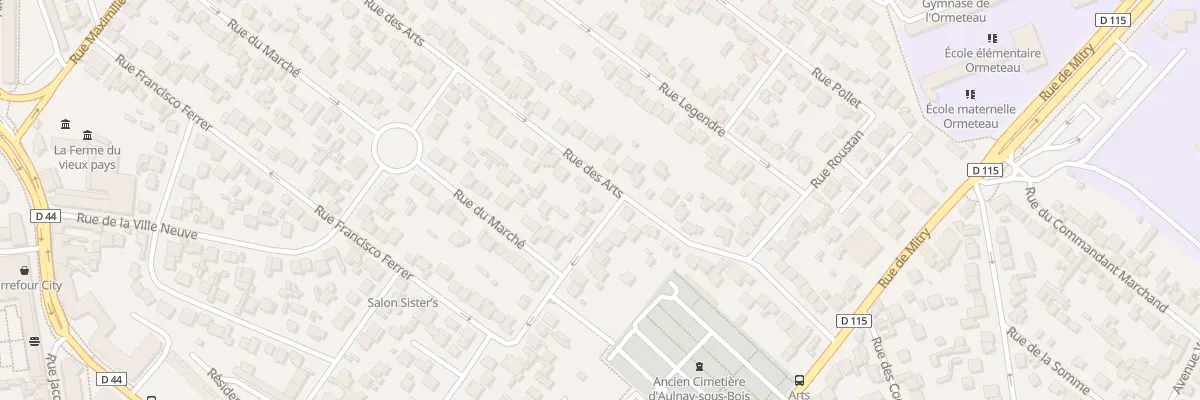 Plan du 17 Rue de l’Industrie à Aulnay-sous-Bois