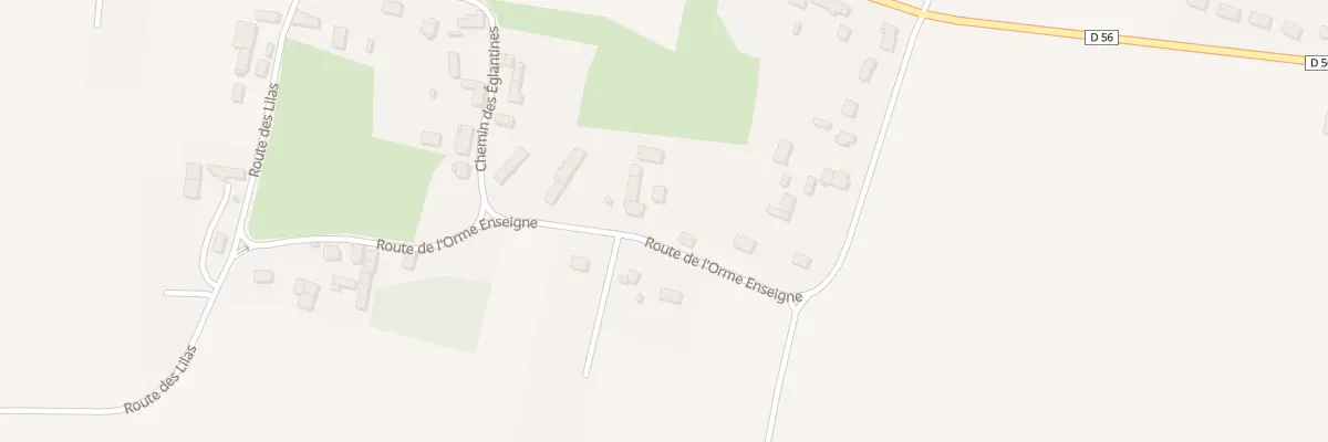Plan du 24 Rte de l’Orme Enseigne à Soulangis