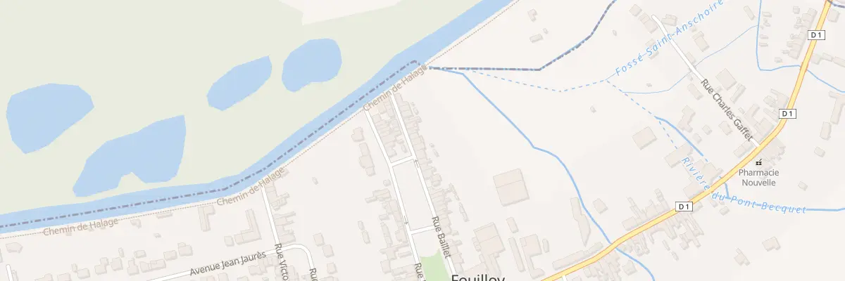 Plan du 24 Rue Baillet à Fouilloy