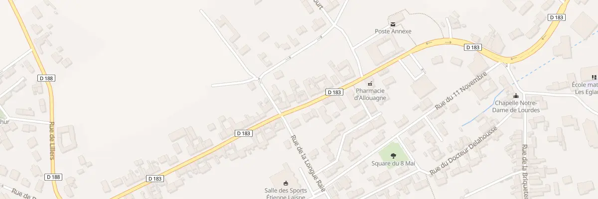Plan du 38 Rue du General Leclerc à Allouagne