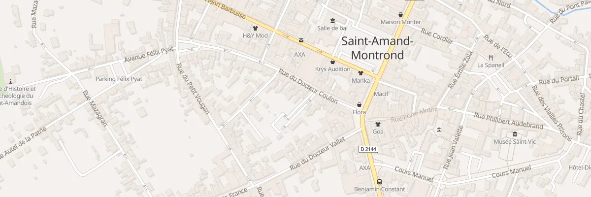 Plan du 23 Rue du Doc Coulon à Saint-Amand-Montrond