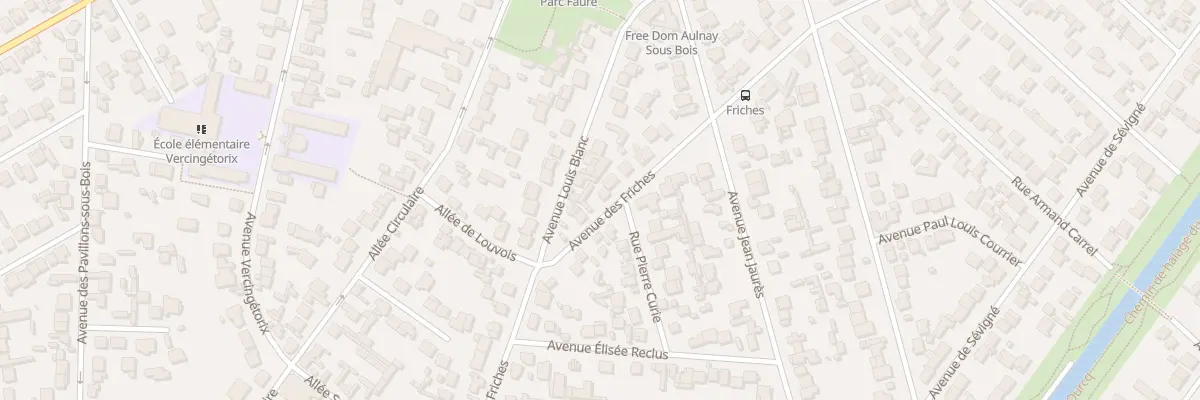 Plan du 5 Av des Friches à Aulnay-sous-Bois