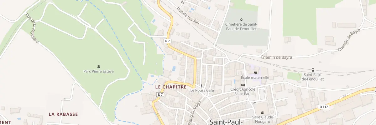Plan du 16 Rue Pierre Vidal à Saint-Paul-de-Fenouillet