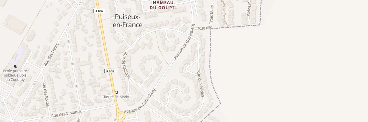 Plan du 23 Rue de Périclès à Puiseux-en-France