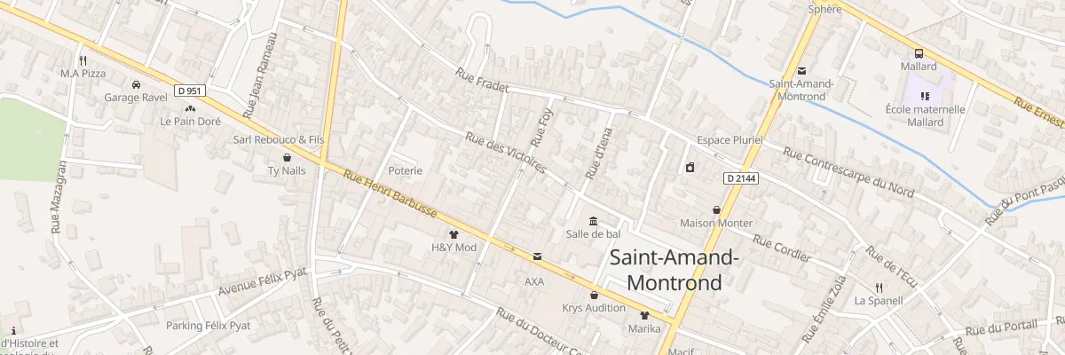 Plan du 18 Rue Lamarque à Saint-Amand-Montrond