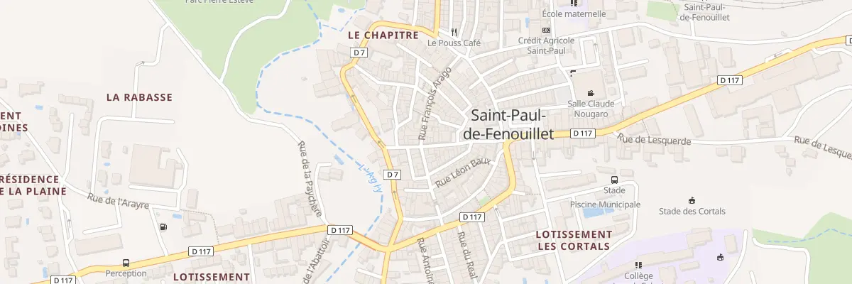Plan du 25 Rue Arago à Saint-Paul-de-Fenouillet