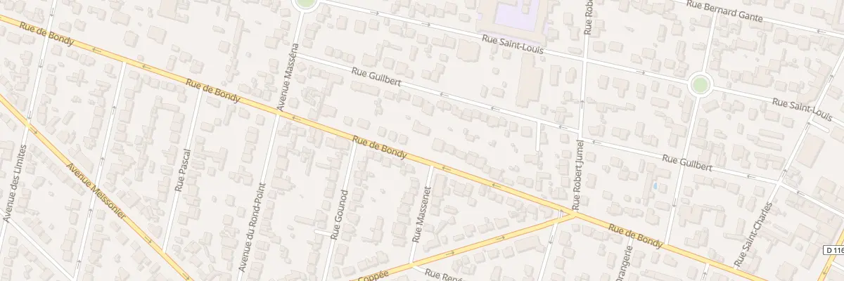 Plan du 66 Rue de Bondy à Villemomble
