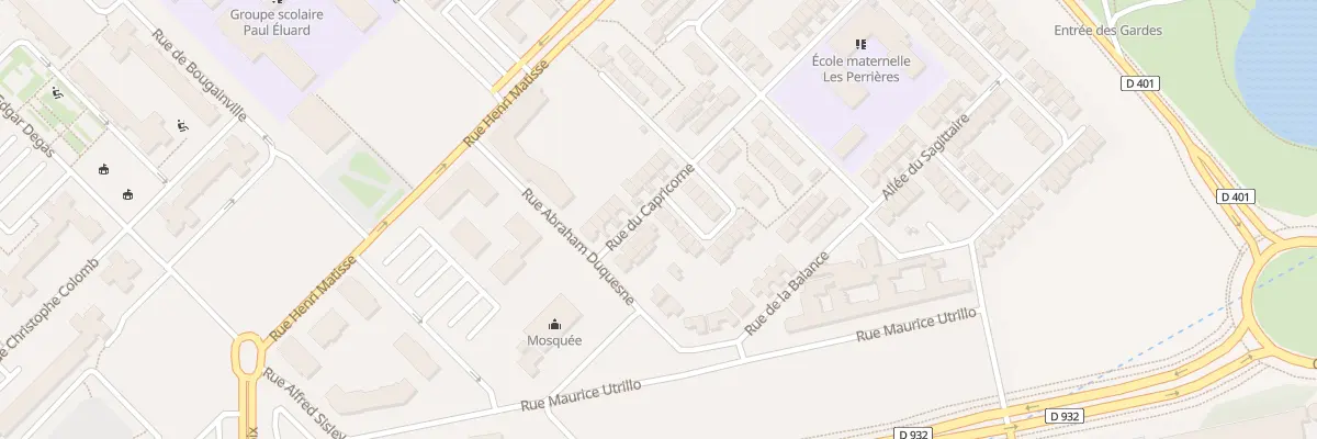 Plan du 16 Sq du Bélier à Aulnay-sous-Bois