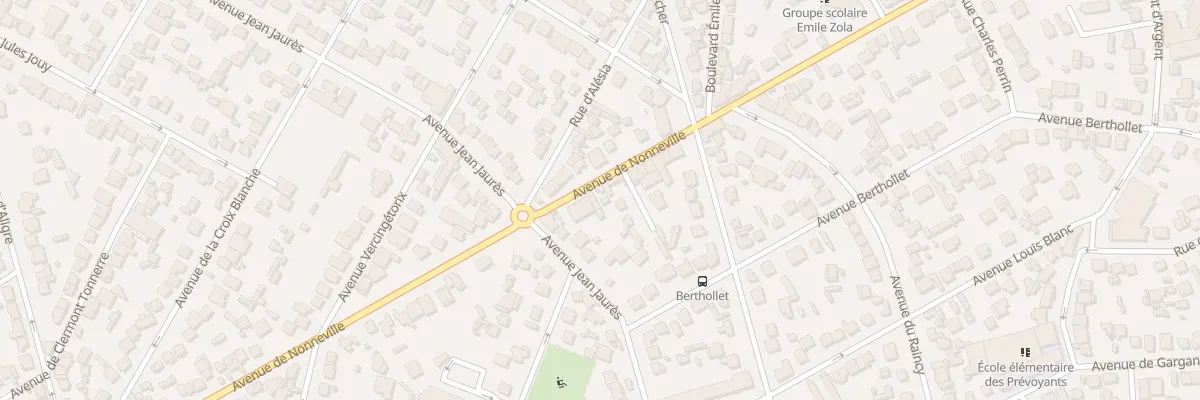 Plan du 101 Av de Nonneville à Aulnay-sous-Bois
