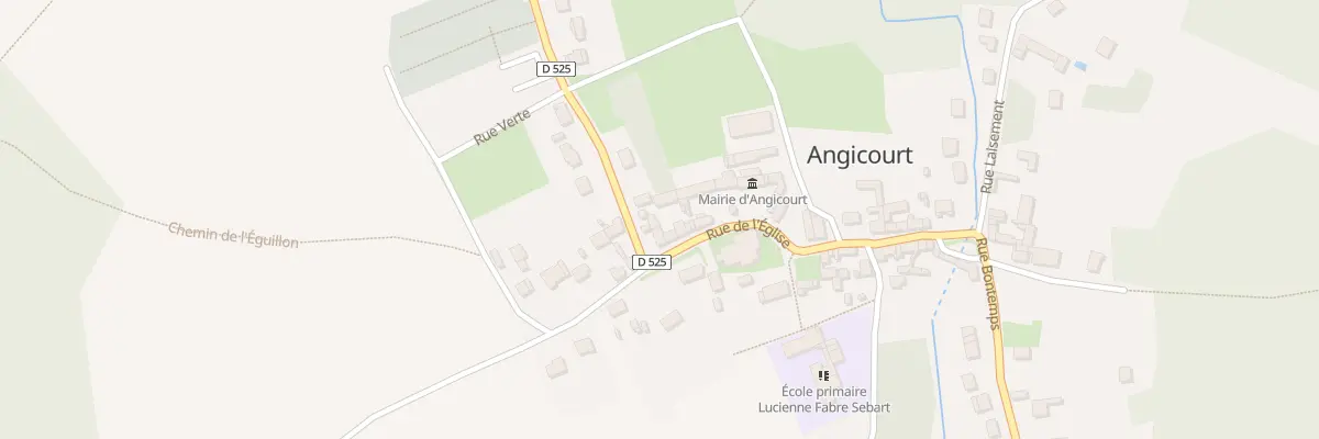 Plan du 46 Rue de l’Eglise à Angicourt