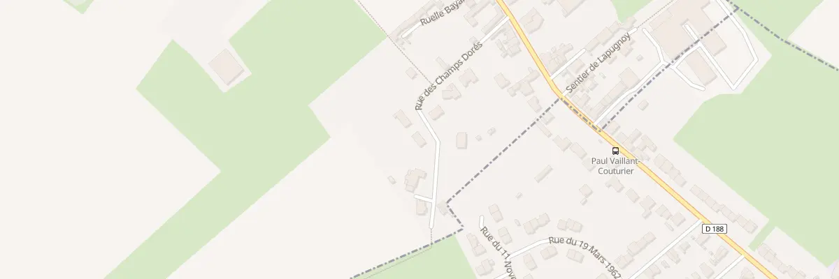 Plan du 186 Rue du Champ Dore à Lozinghem