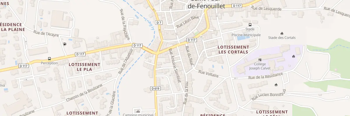 Plan du 5 Rue Antoine Senbiat à Saint-Paul-de-Fenouillet