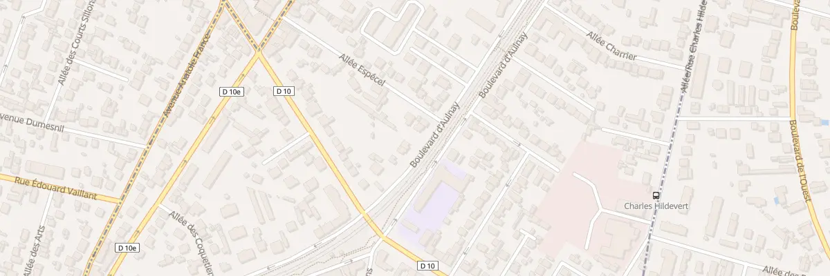 Plan du 69 Bd d’Aulnay à Villemomble