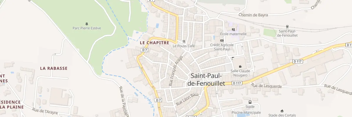 Plan du 8 Rue Arago à Saint-Paul-de-Fenouillet