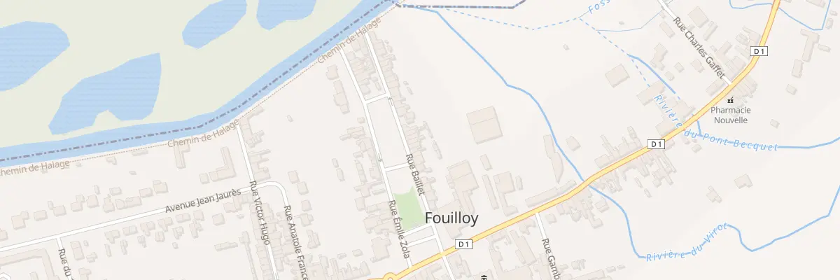 Plan du 6 Rue Baillet à Fouilloy