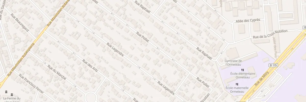 Plan du 34 Rue Pollet à Aulnay-sous-Bois