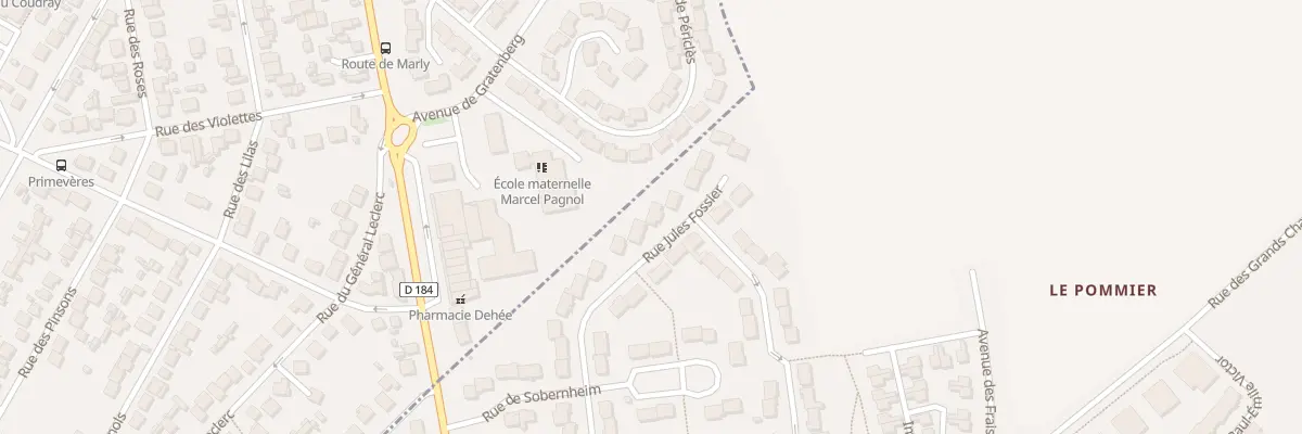Plan du 68 Rue Jules Fossier à Louvres