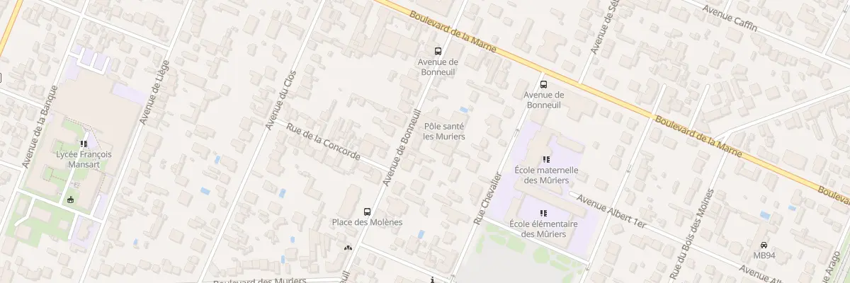 Plan du 43 Av de Bonneuil à Saint-Maur-des-Fossés