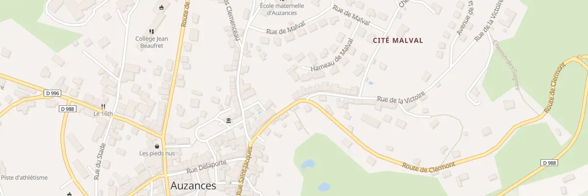 Plan du 1 Rue de la Victoire à Auzances