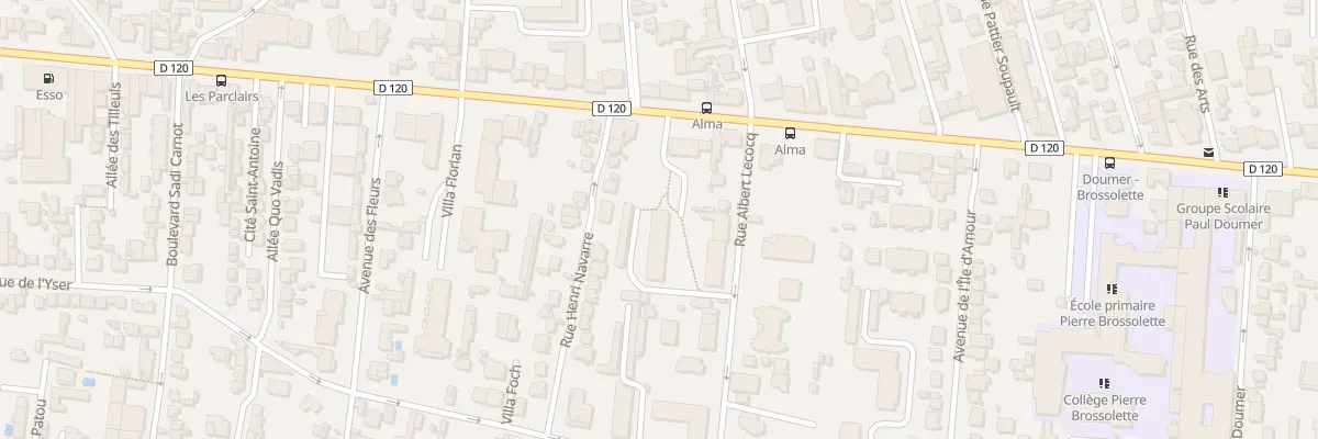 Plan du 8 Rue Albert Lecocq au Perreux-sur-Marne