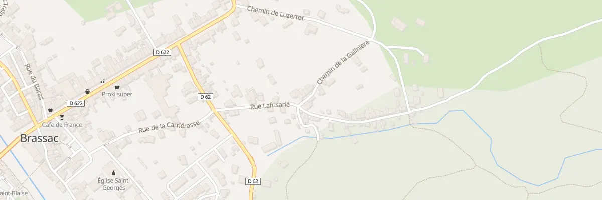 Plan du 25 Rue Lafusarié à Brassac
